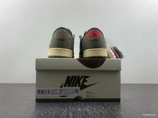 LOW X DM7866-002 JORDAN OG TRAVIS 'BLACK SCOTT OLIVE' SP 1 AIR 0506